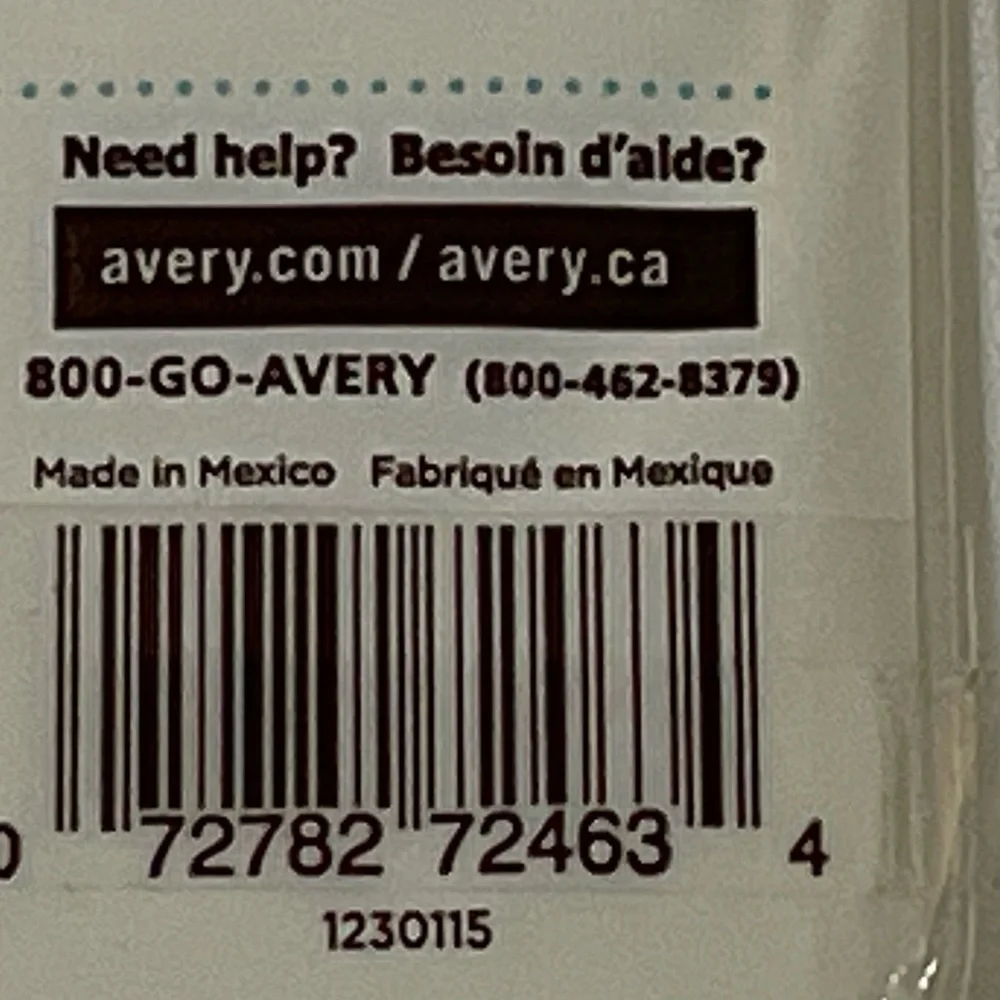 Set of 2 Martha Stewart Home Office Avery Blue White Gift Labels